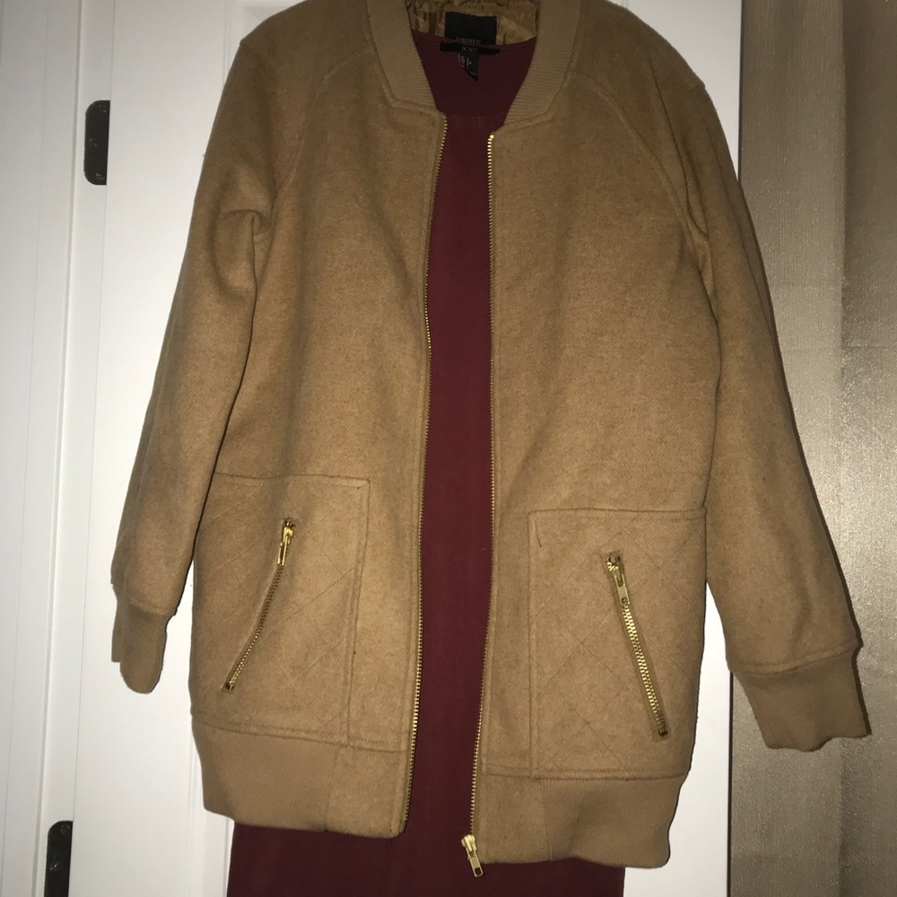 Forever 21 Longline Bomber Jacket